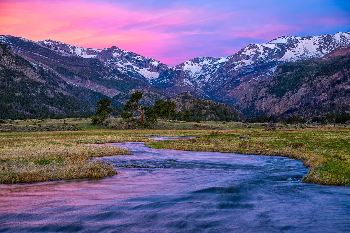 Moraine Park Sunrise Rocky Mountain National Park Tours
